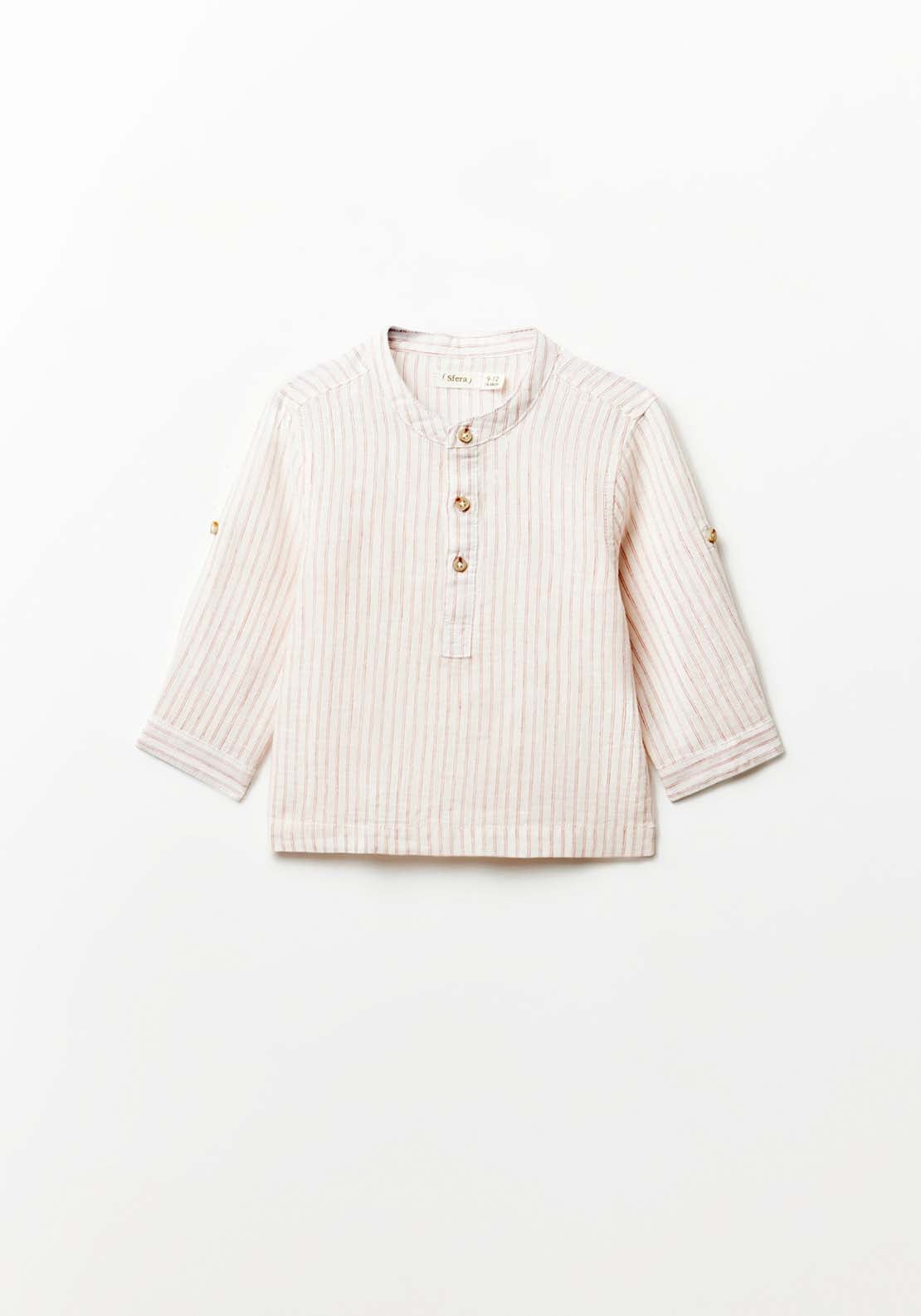 Sfera Cotton-linen shirt - Wine 3 Shaws Department Stores