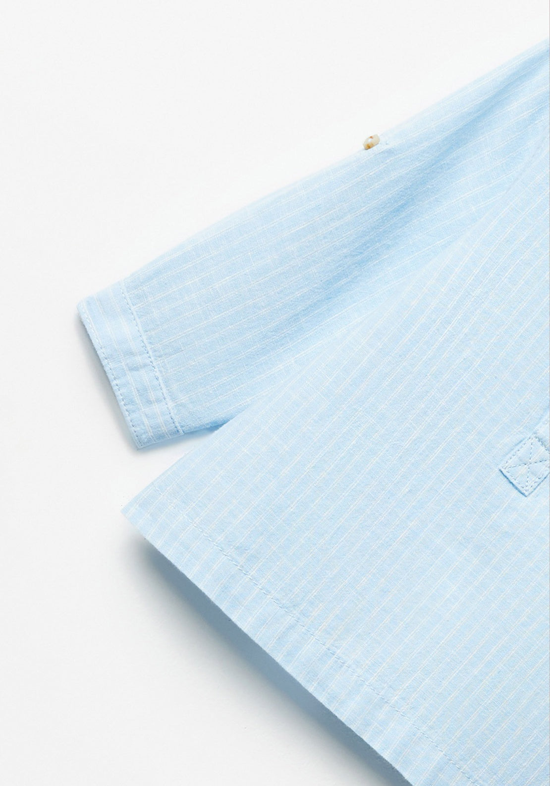 Sfera Cotton-linen shirt - Blue 3 Shaws Department Stores