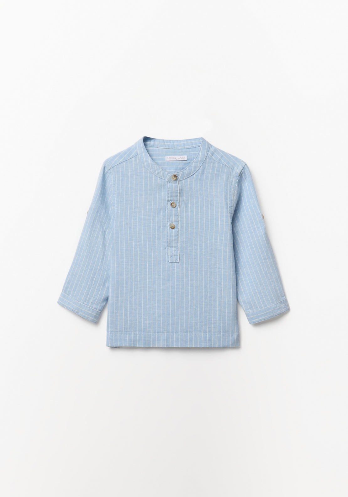 Striped Linen Shirt - Blue