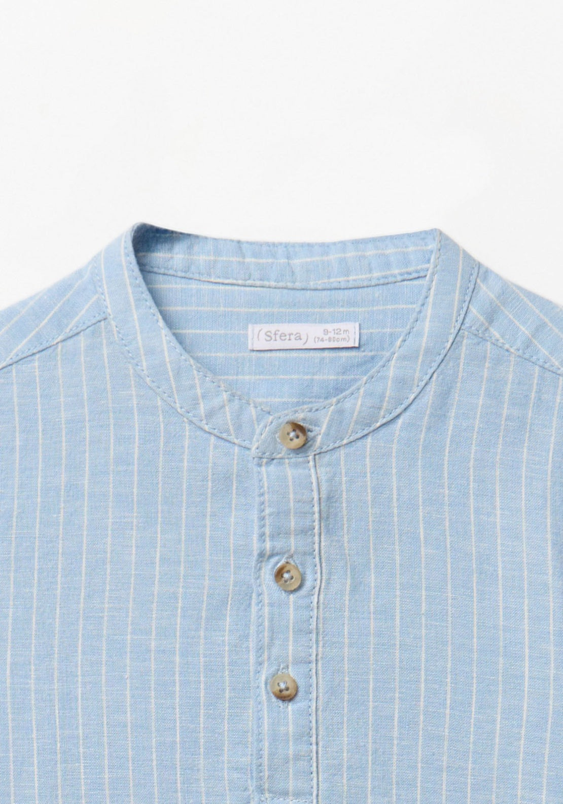Striped Linen Shirt - Blue