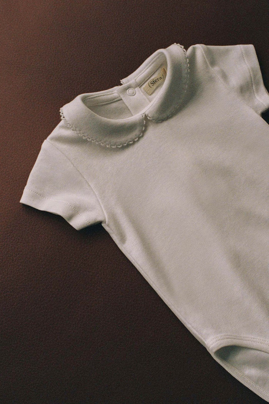 Sfera Round-neck cotton romper - White 6 Shaws Department Stores