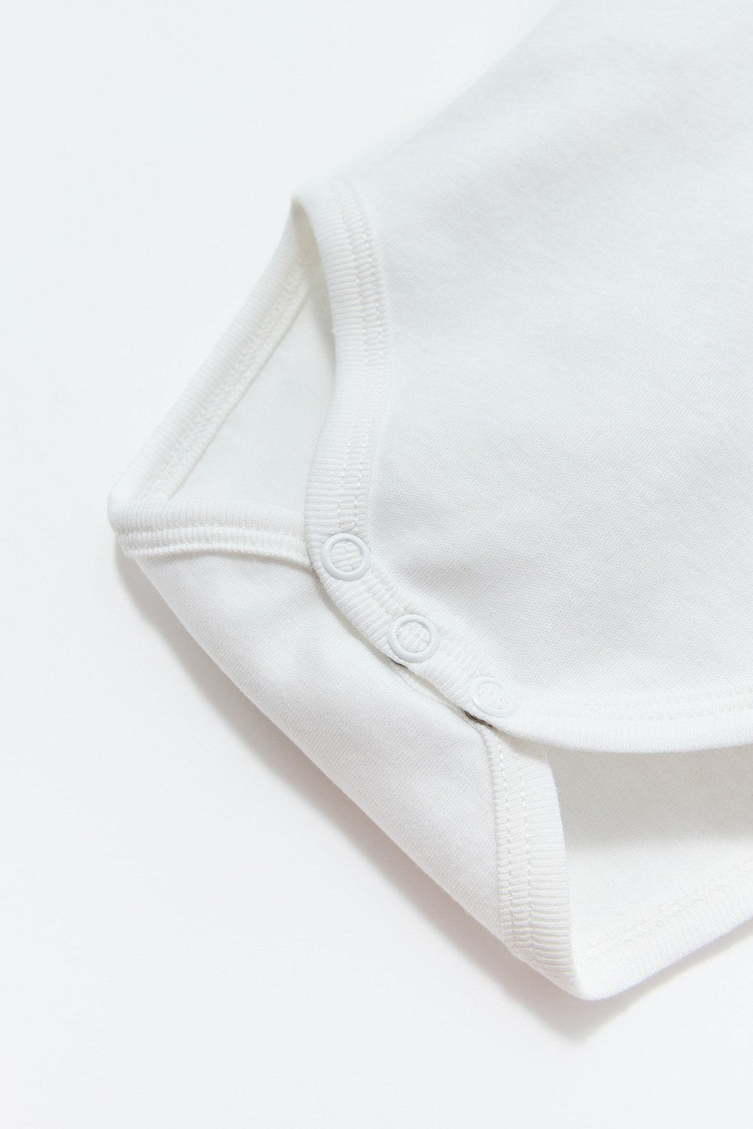 Sfera Round-neck cotton romper - White 4 Shaws Department Stores
