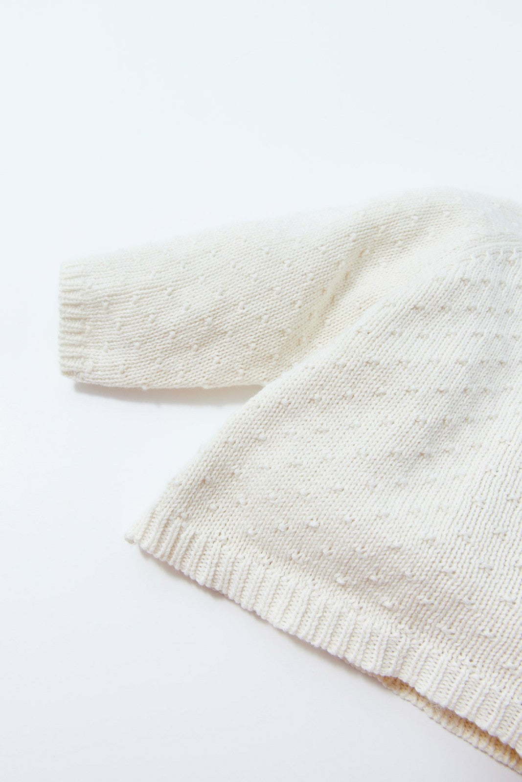 Sfera Cotton knit sweater - White 5 Shaws Department Stores