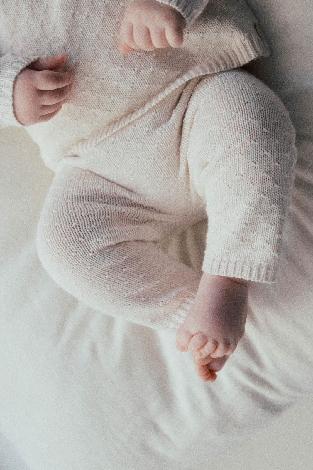 Sfera Cotton baby trousers - White 3 Shaws Department Stores