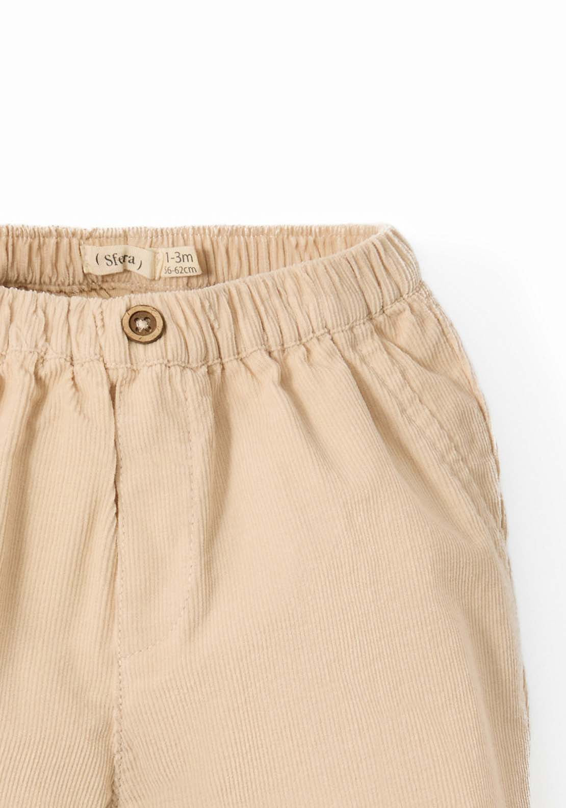 Microcordury Trousers - Cream
