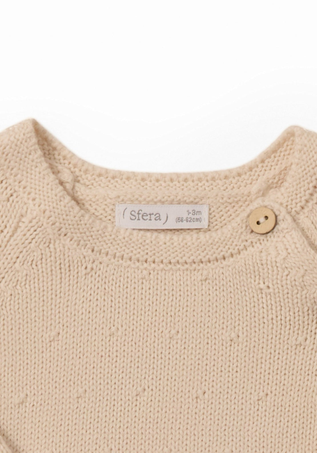 Cotton Knit Sweater - Cream