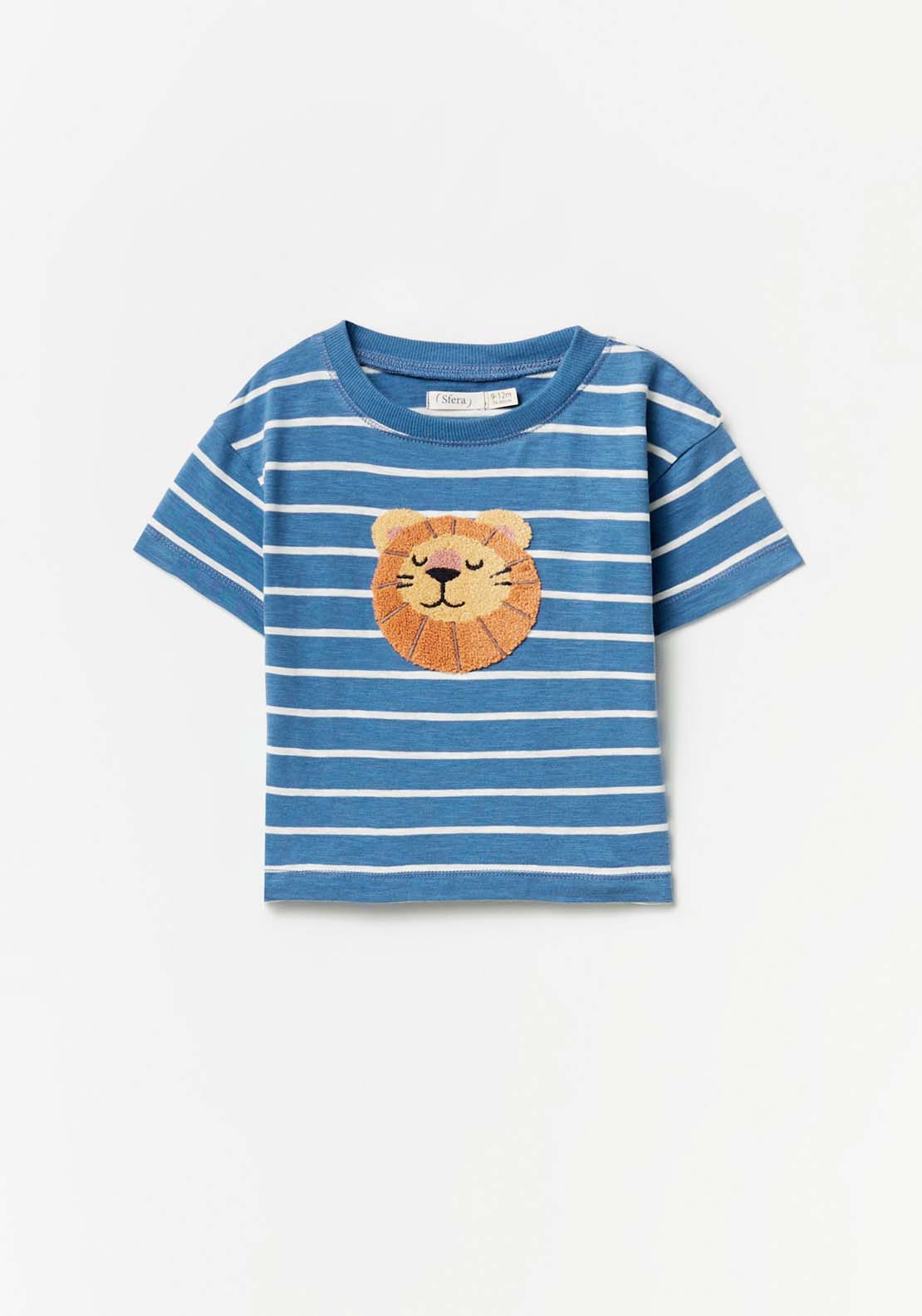 Sfera Lion Strip T-Shirt - Navy / Blue 1 Shaws Department Stores