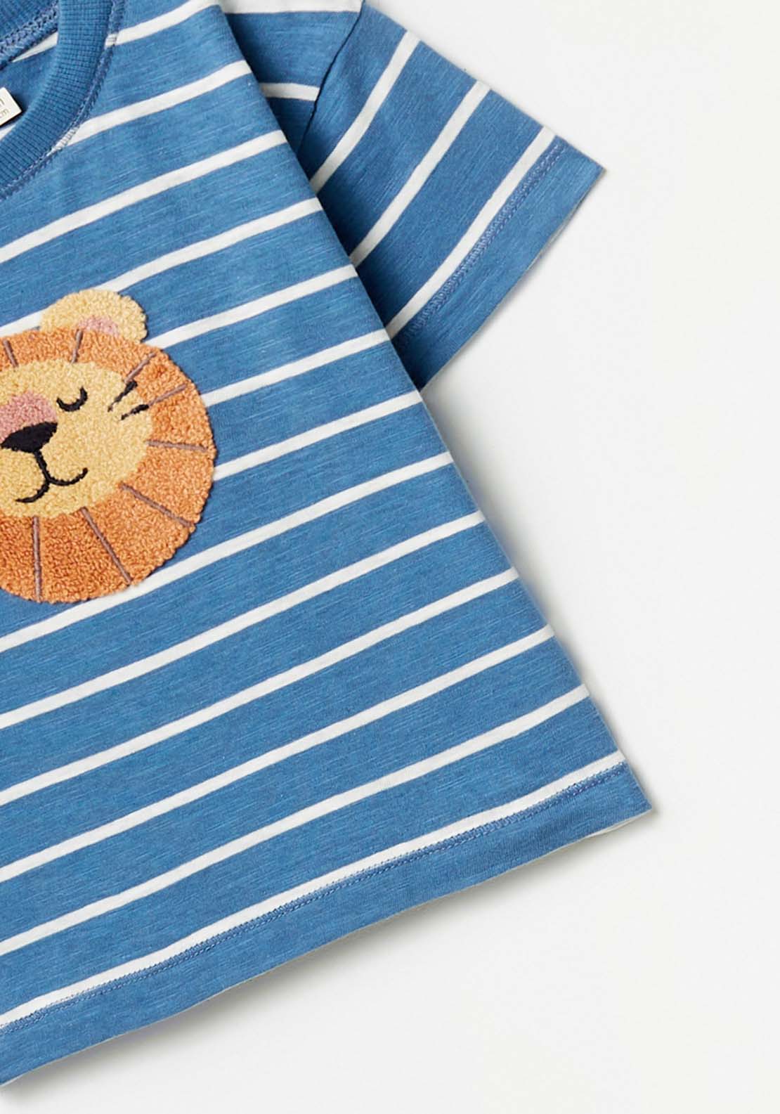 Sfera Lion Strip T-Shirt - Navy / Blue 2 Shaws Department Stores