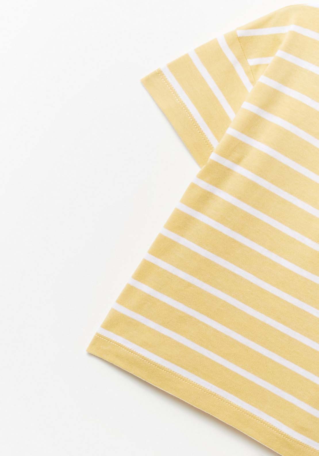 Sfera Striped T-Shirt - Yellow 3 Shaws Department Stores
