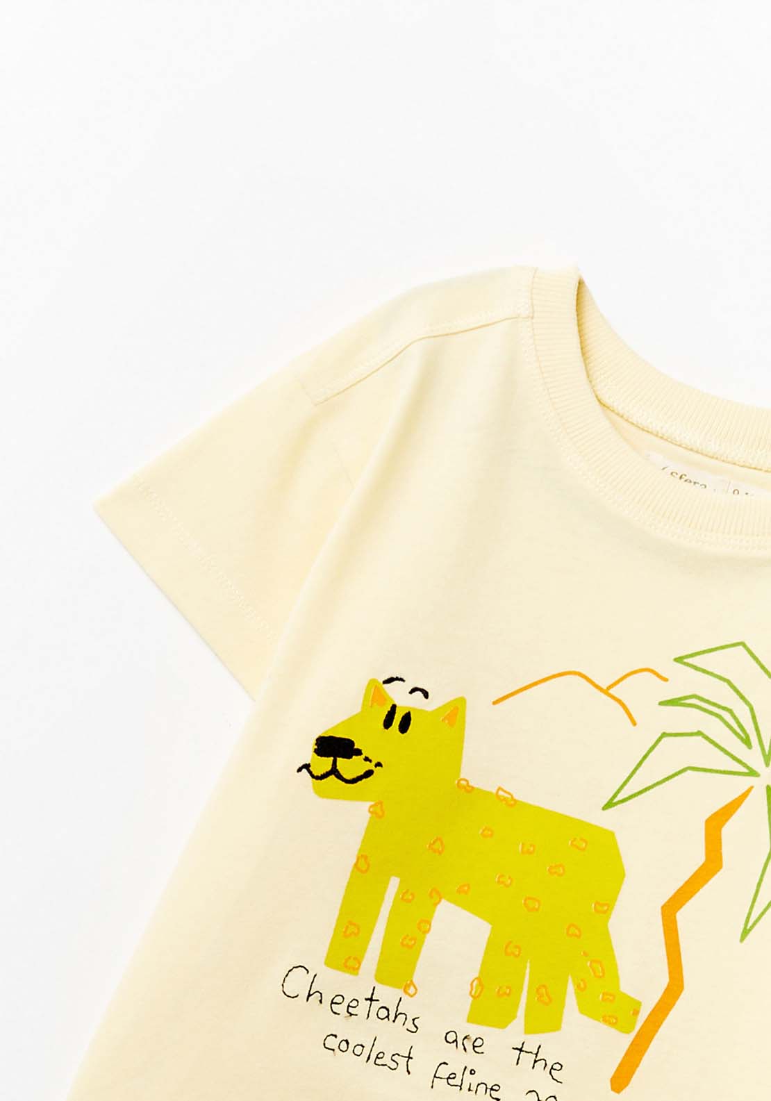 Sfera Cheetah T-Shirt - Yellow 2 Shaws Department Stores