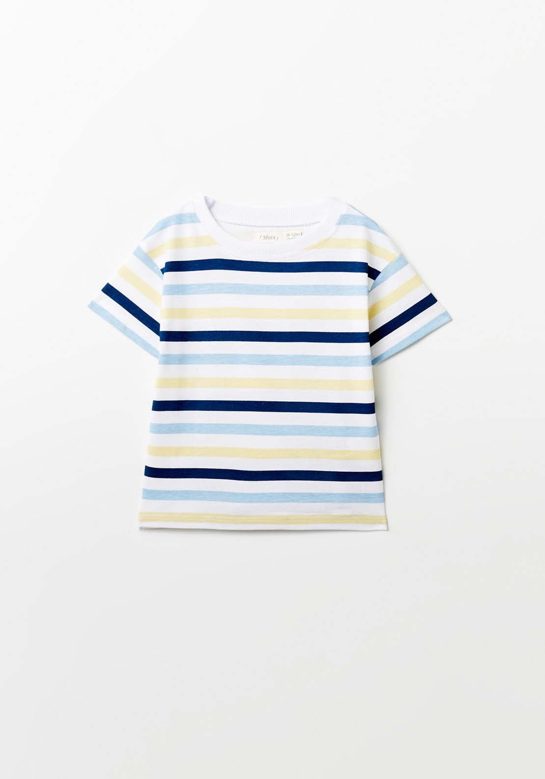 Sfera Multi Striped T-Shirts - Yellow 1 Shaws Department Stores