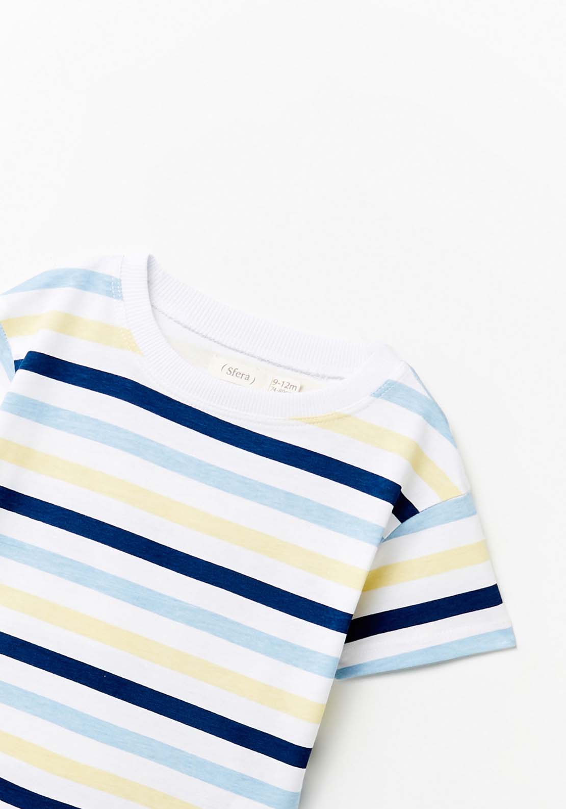 Sfera Multi Striped T-Shirts - Yellow 2 Shaws Department Stores