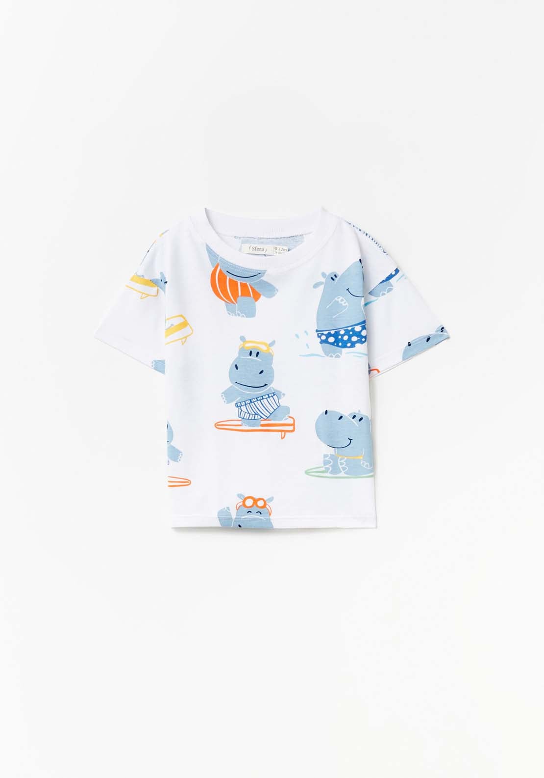 Sfera Hippo T-Shirt - Cream 1 Shaws Department Stores