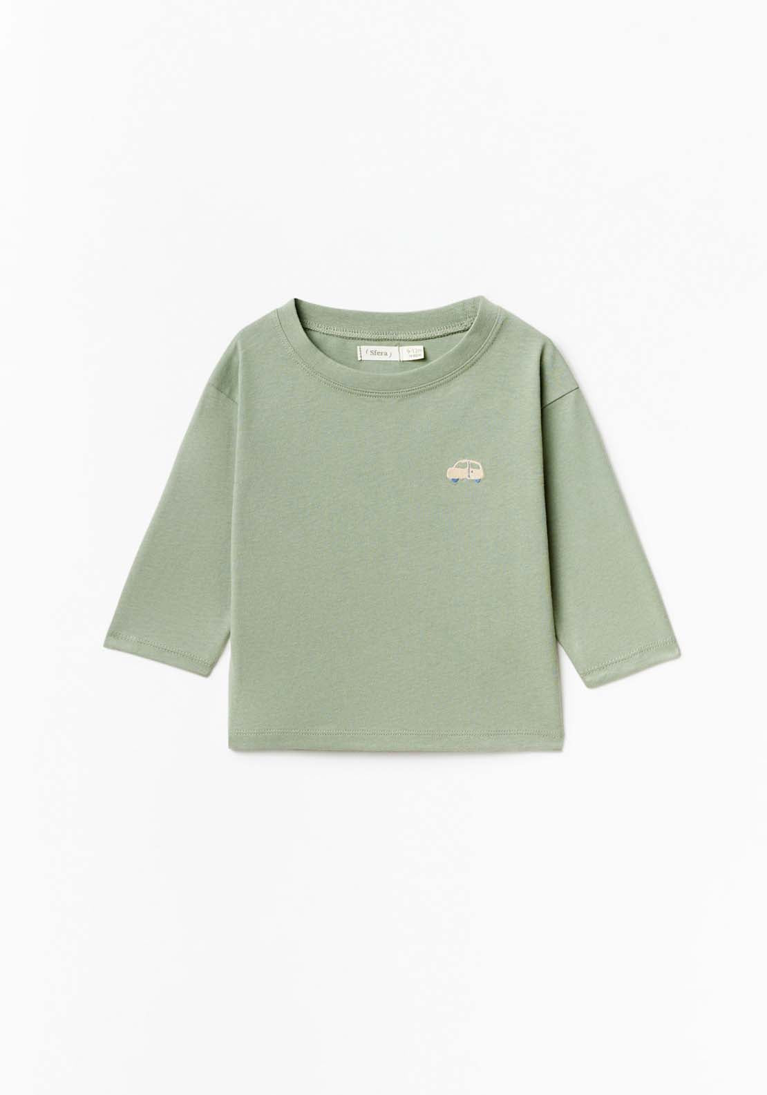 Sfera Long Sleeve Bike Tshirt - Green 2 Shaws Department Stores