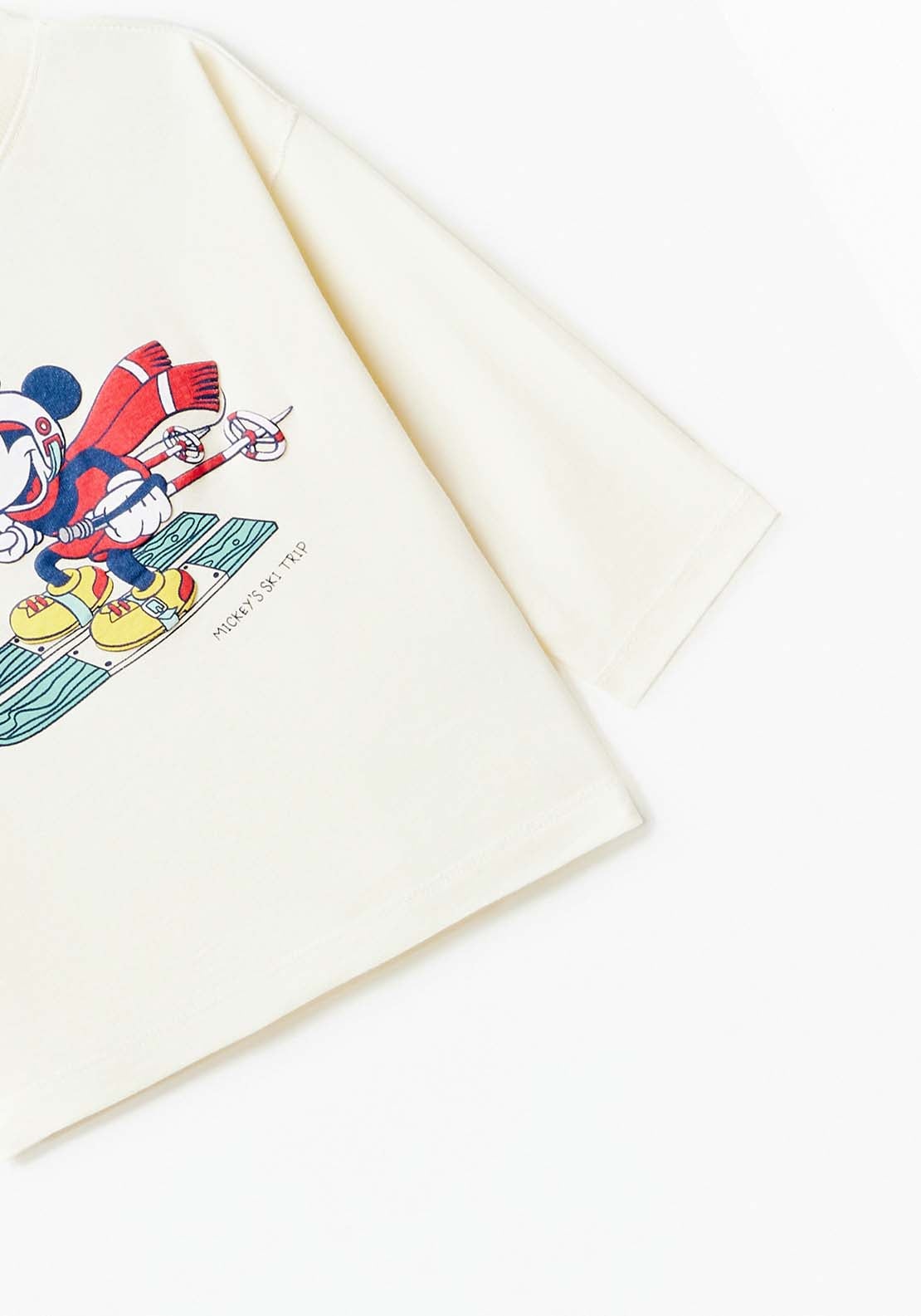 Sfera Long Sleeve Mickey Mouse Ski Tshirt - White Cream 3 Shaws Department Stores