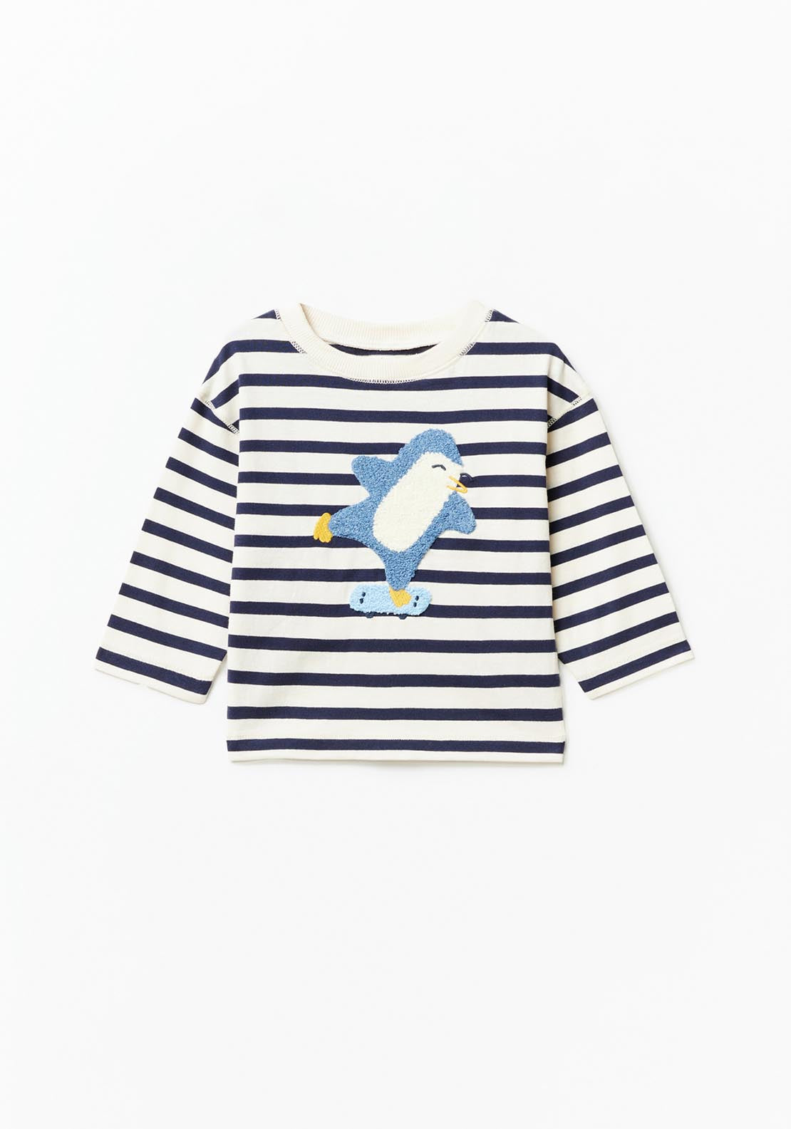 Sfera Penguin long-sleeved T-shirt - Navy 1 Shaws Department Stores