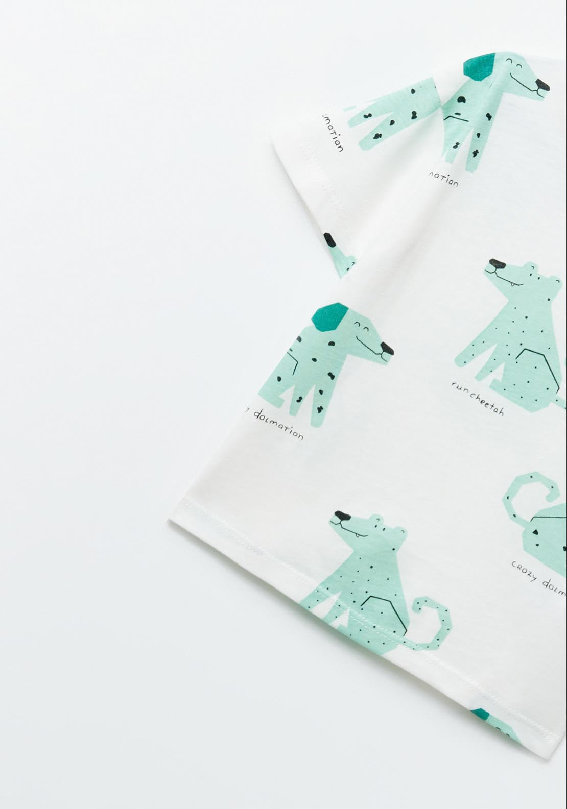 Sfera Dog Print T-Shirt - White Off 3 Shaws Department Stores