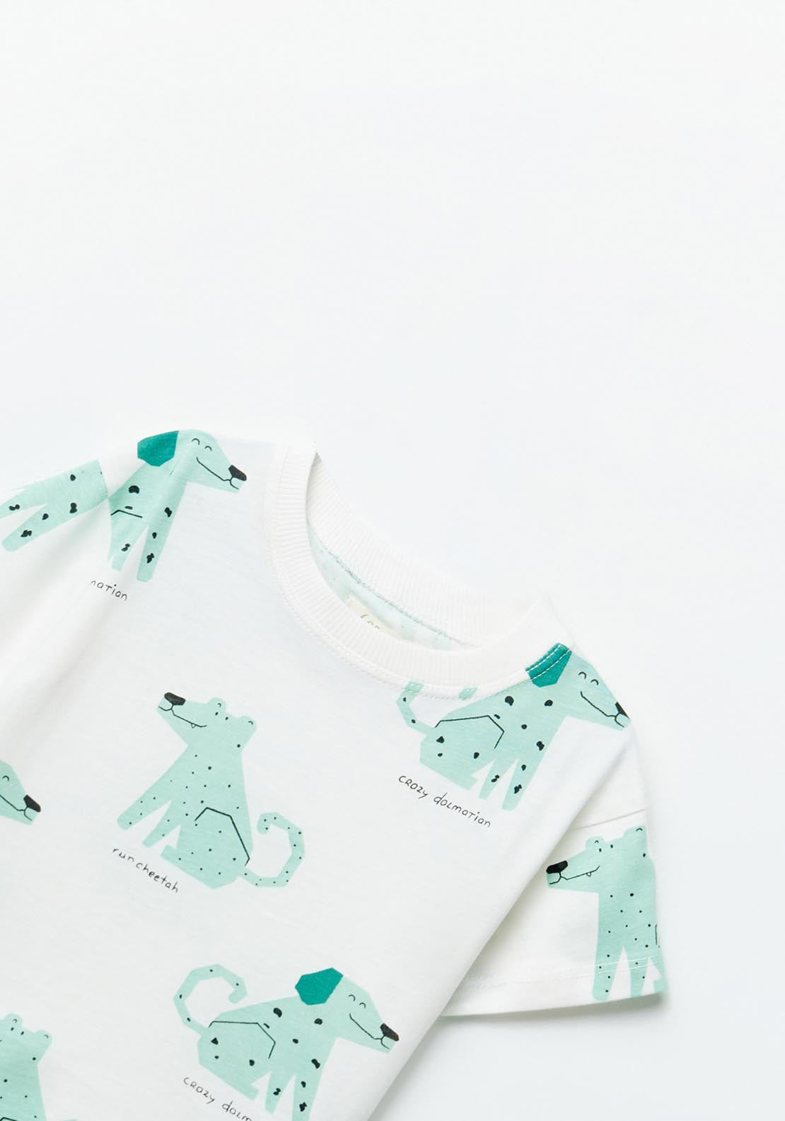 Sfera Dog Print T-Shirt - White Off 4 Shaws Department Stores