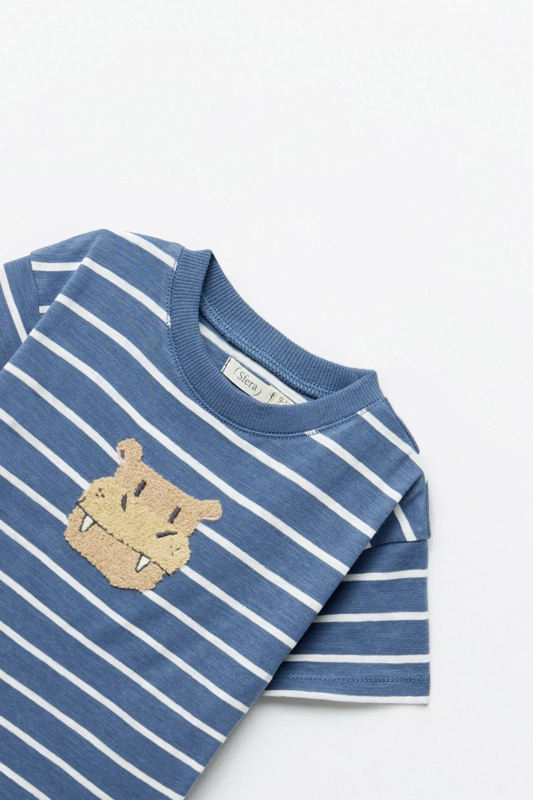 Sfera Striped T-shirt - Navy 2 Shaws Department Stores