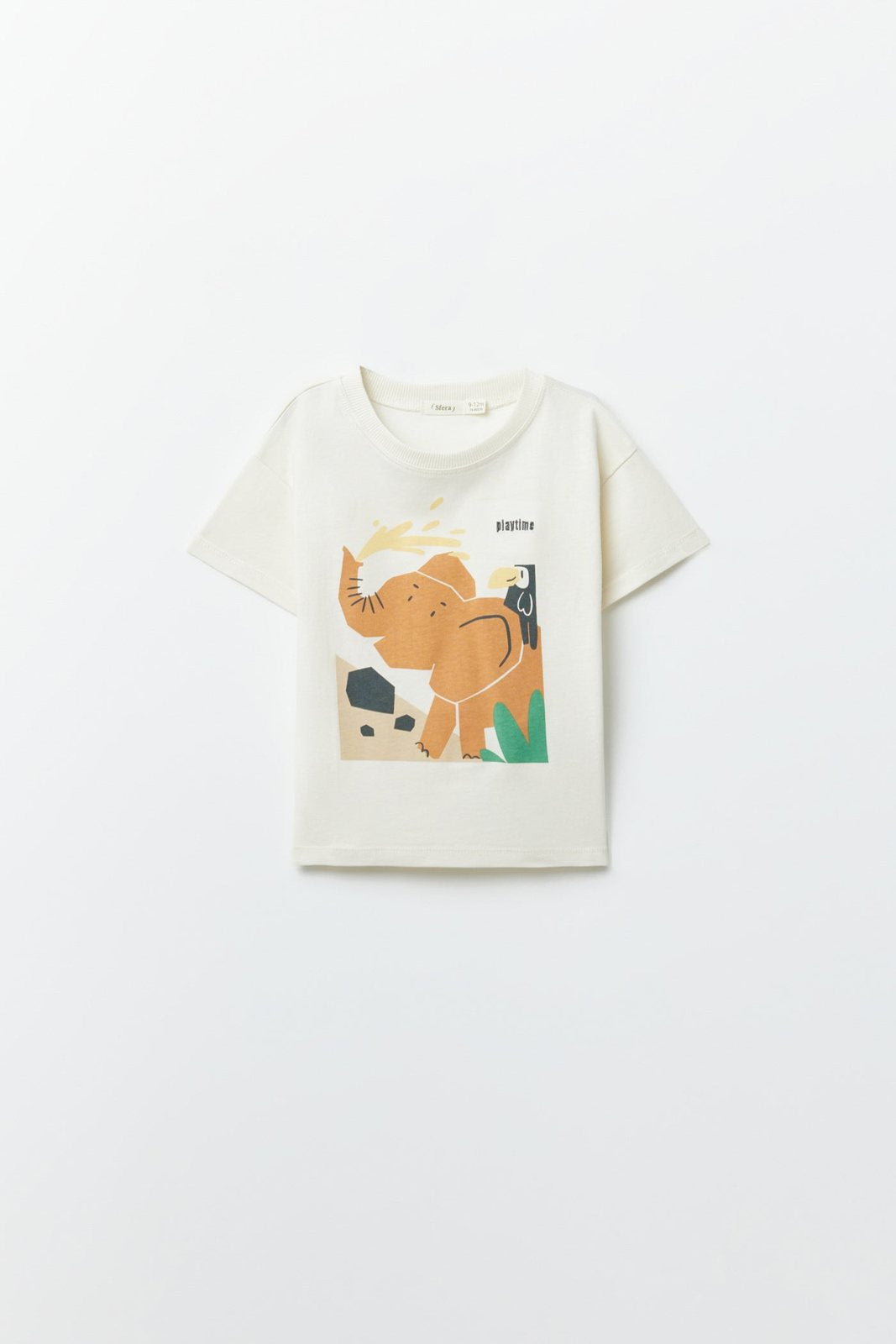 Sfera Printed T-shirt - White 1 Shaws Department Stores