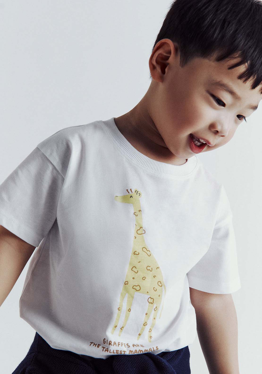 Giraffe Print T-Shirt - White