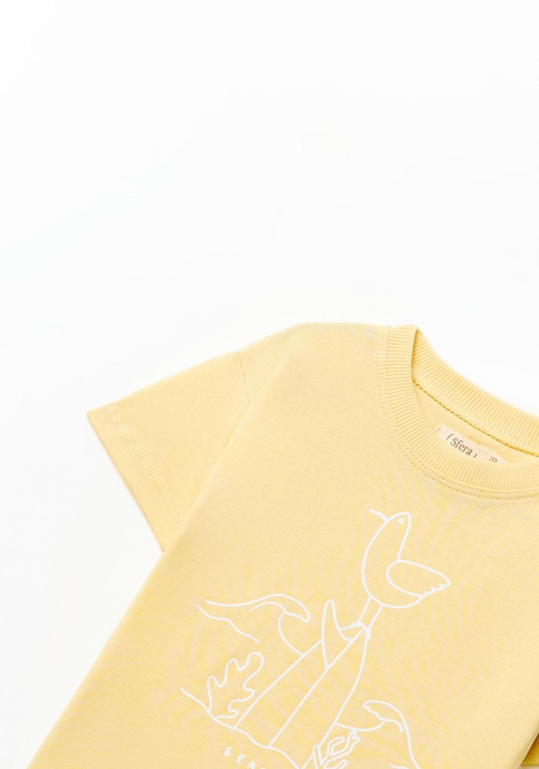 Sfera Printed yellow t-shirt - Yellow 1 Shaws Department Stores