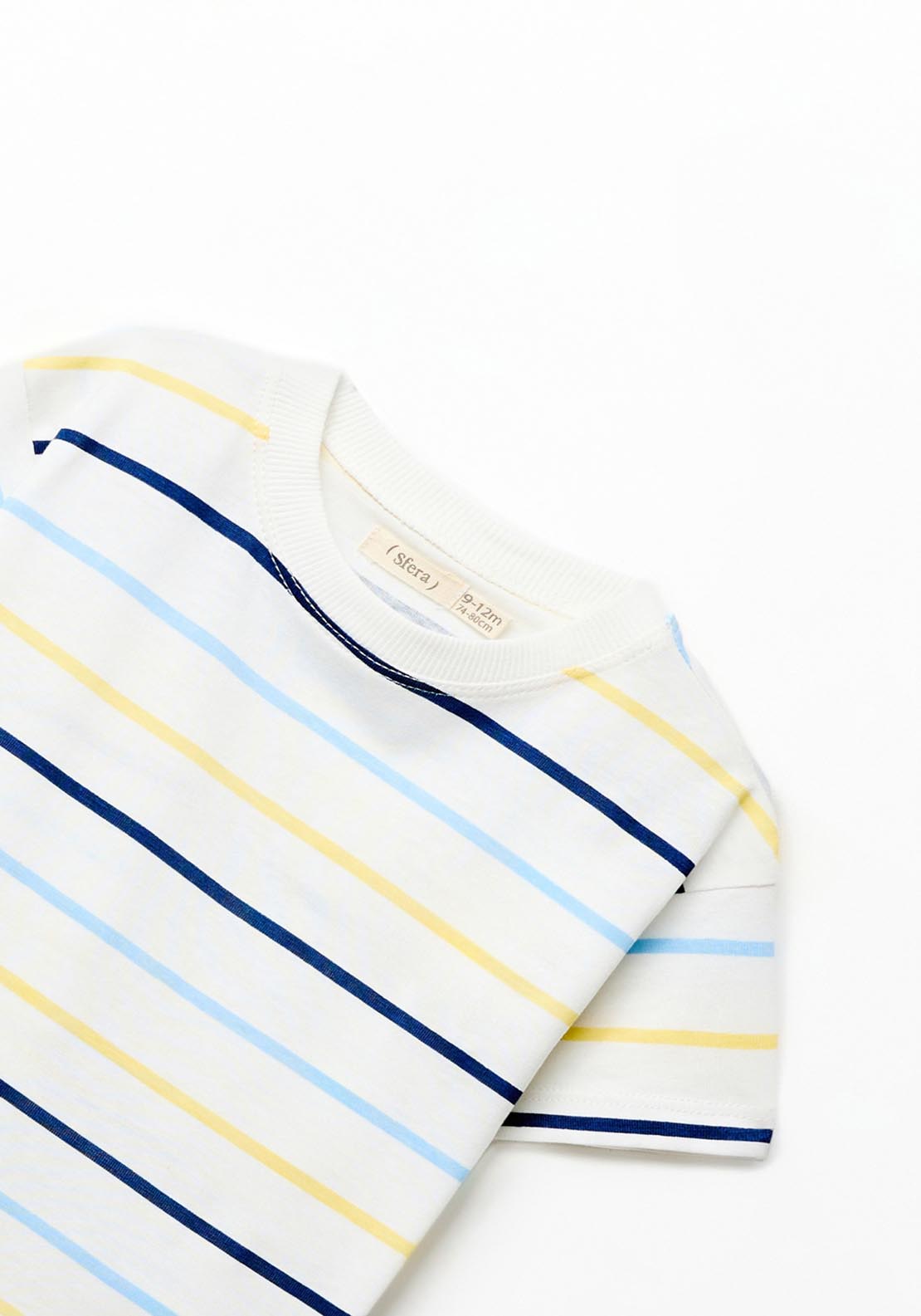Sfera Striped T-shirt - Yellow 1 Shaws Department Stores