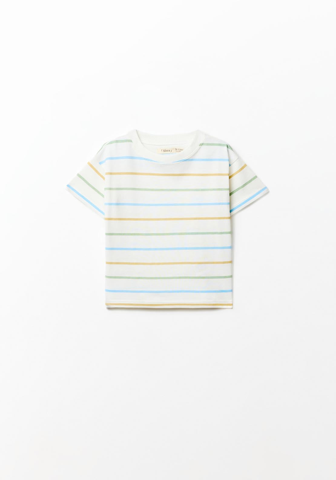 Sfera Striped T-shirt - Green 3 Shaws Department Stores