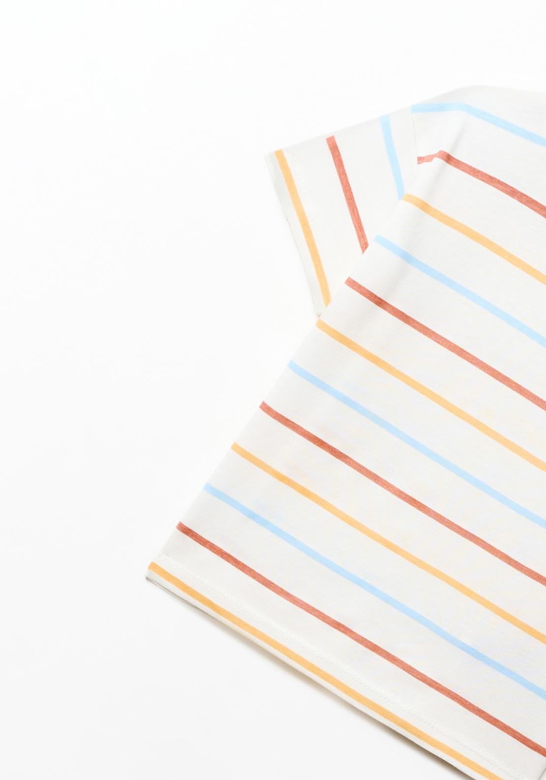 Sfera Striped T-shirt - Orange 1 Shaws Department Stores