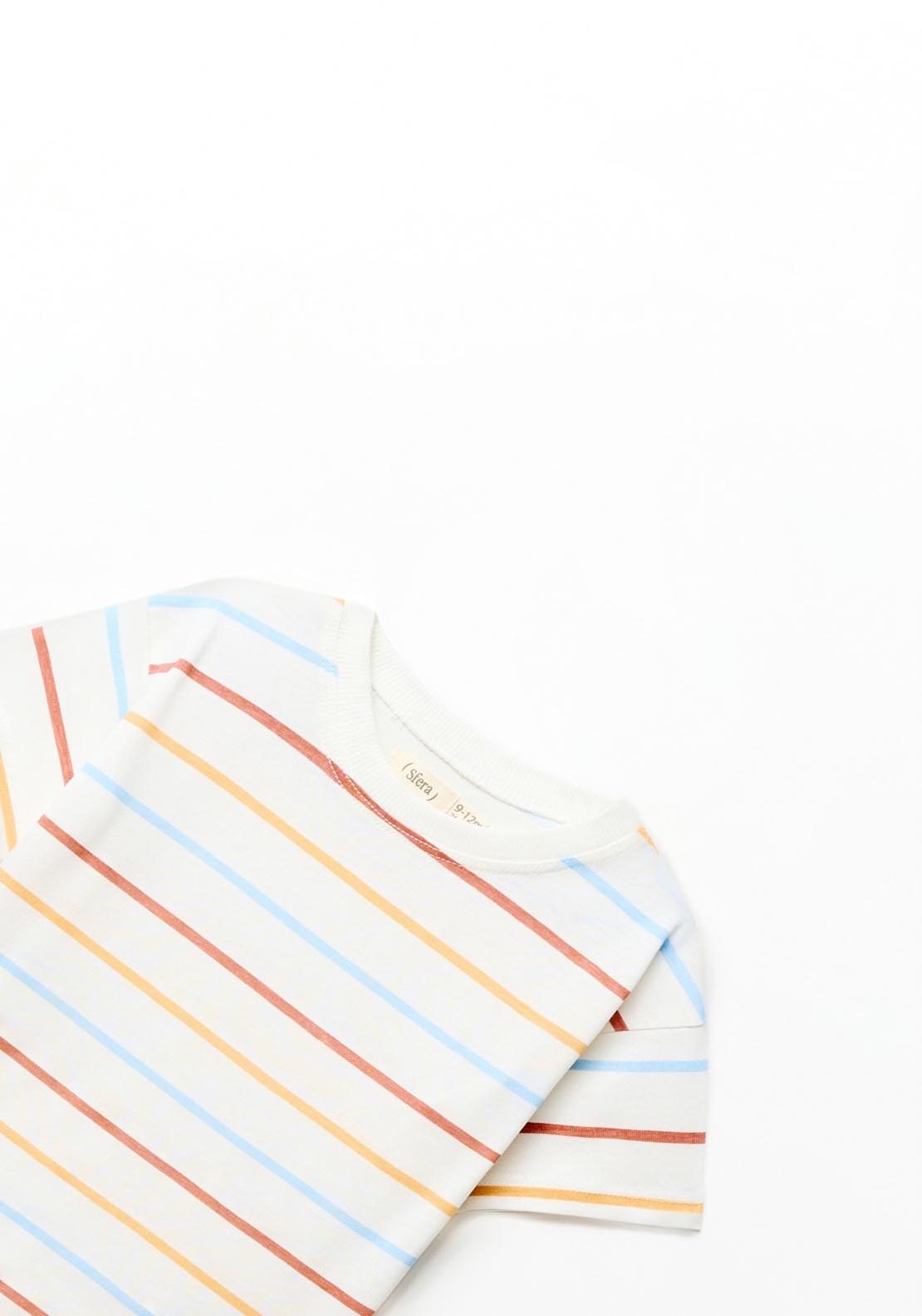 Sfera Striped T-shirt - Orange 2 Shaws Department Stores
