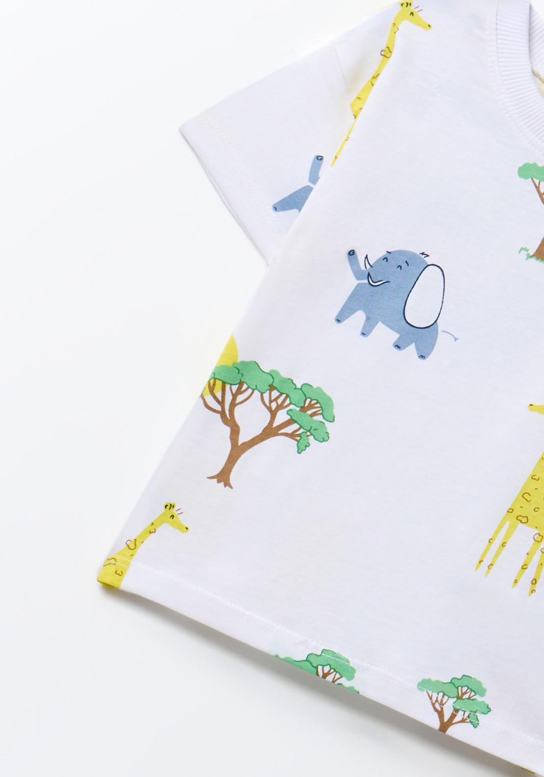 Sfera Giraffe Print T-Shirt - White 2 Shaws Department Stores
