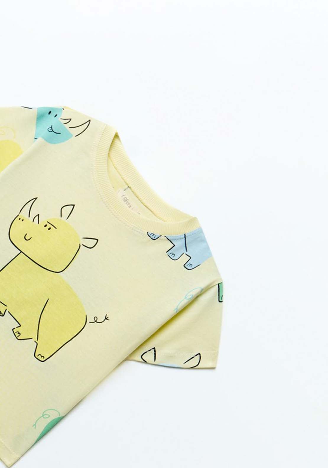 Rhinoceros T-Shirt - Yellow