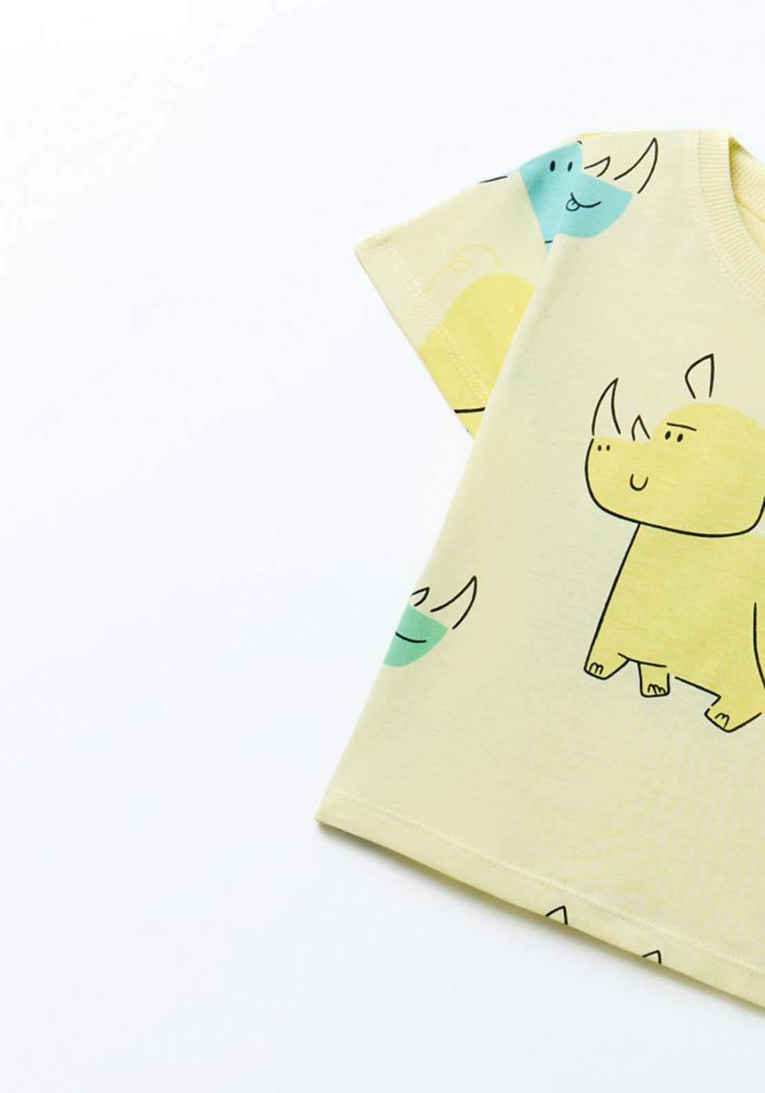 Rhinoceros T-Shirt - Yellow