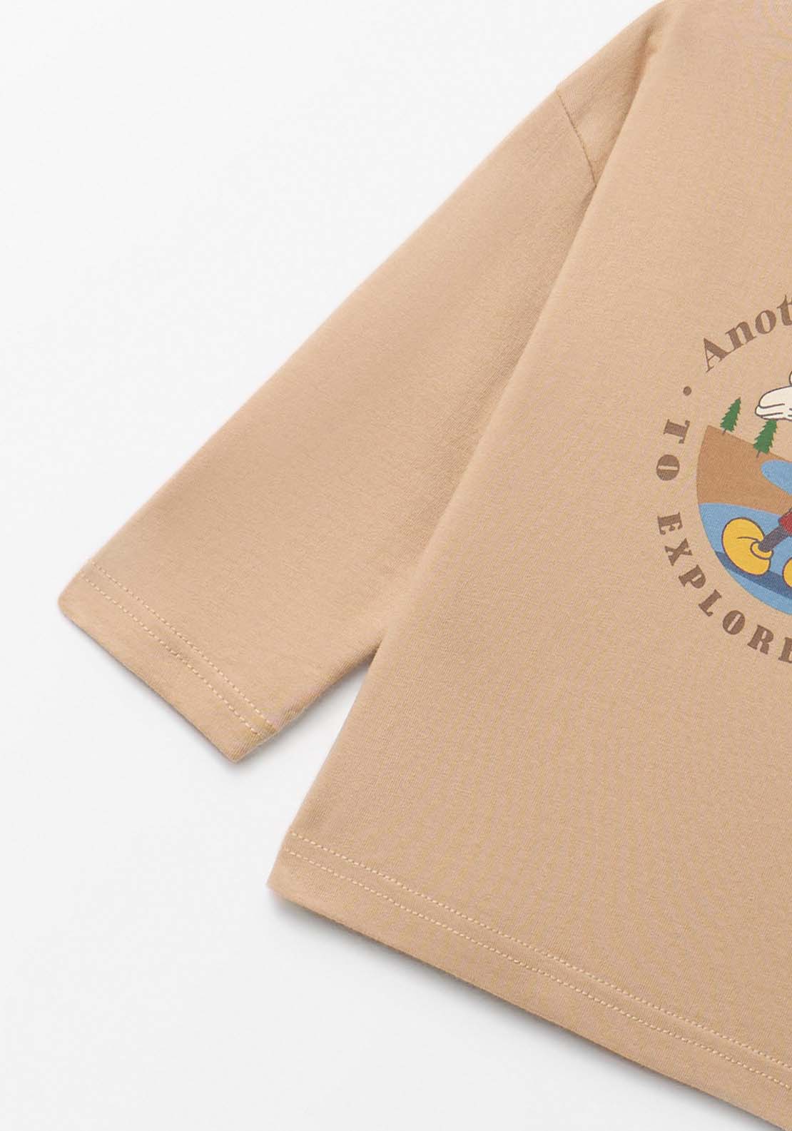 Mickey Mouse Long Sleeve T-Shirt - Toasty Beige