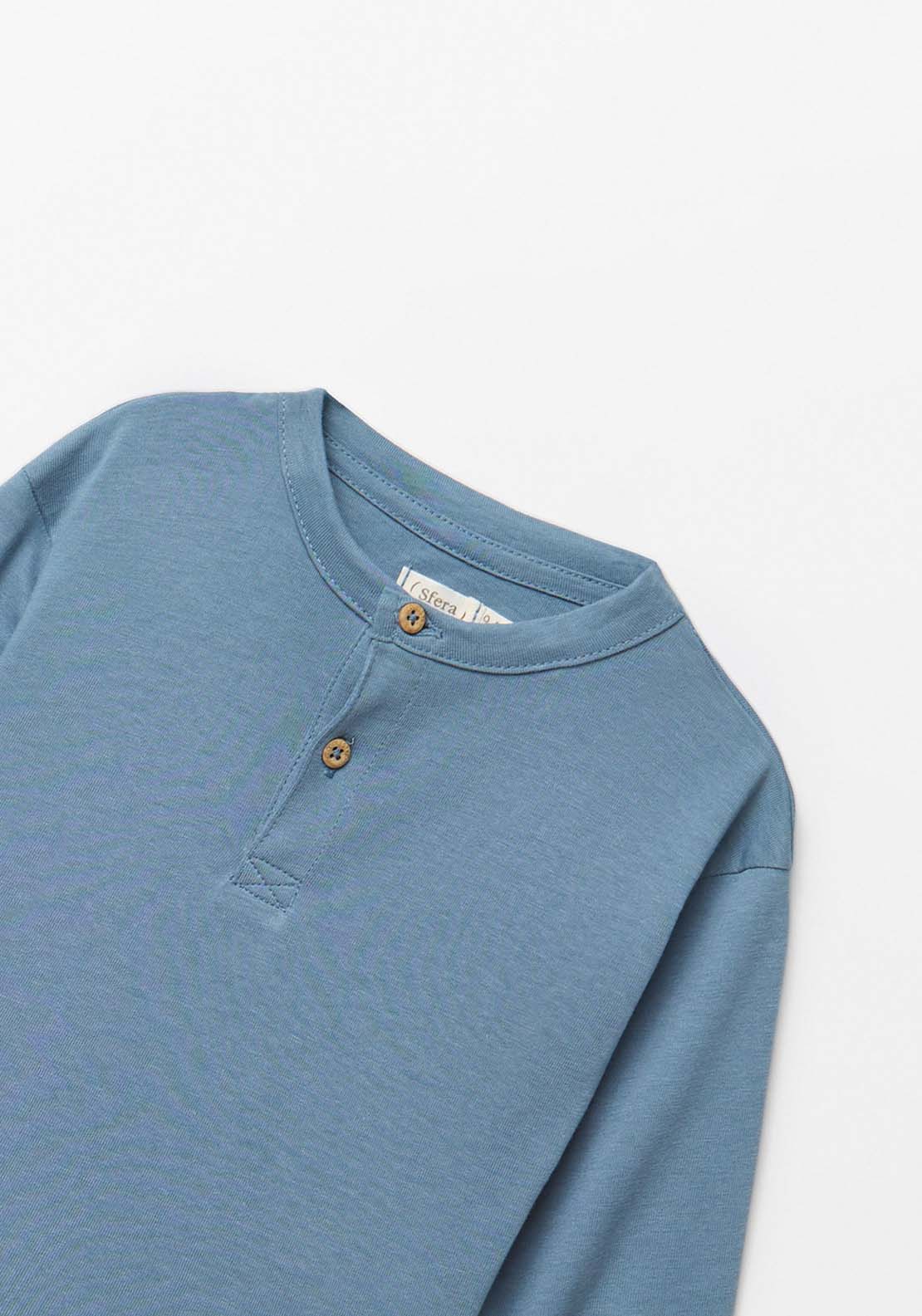 Henley T-Shirt - Blue