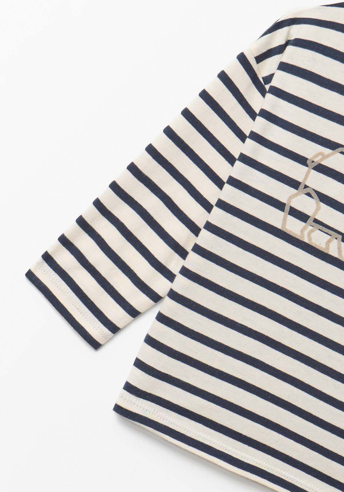 Bear Striped T-Shirt - Blue