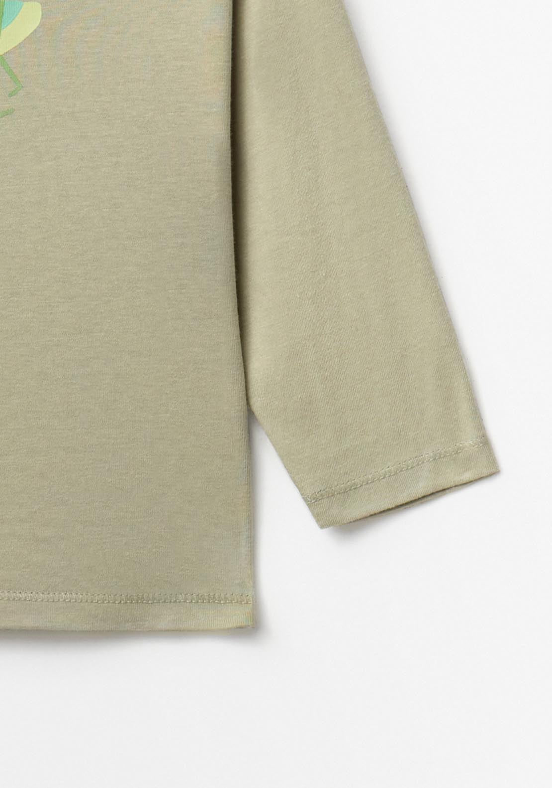 Grasshopper Print T-shirt - Green