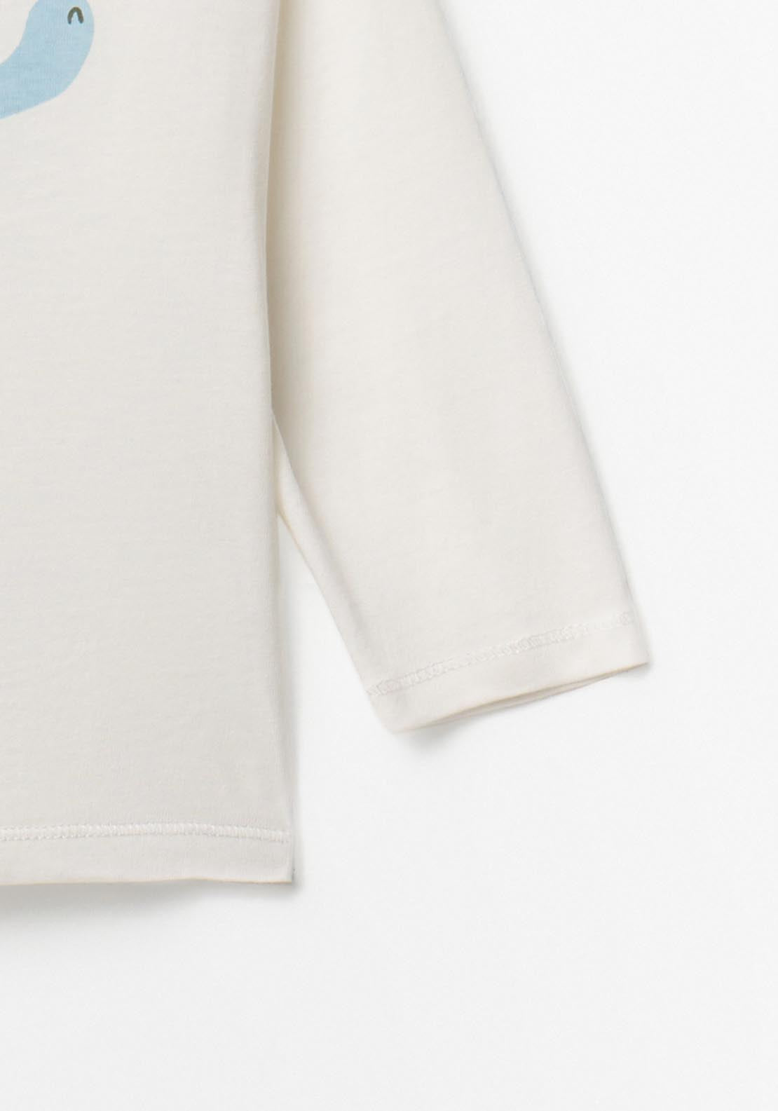 Turtle Print T-shirt - White