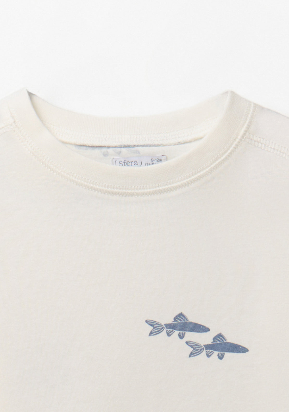 Fish Print T-Shirt - White