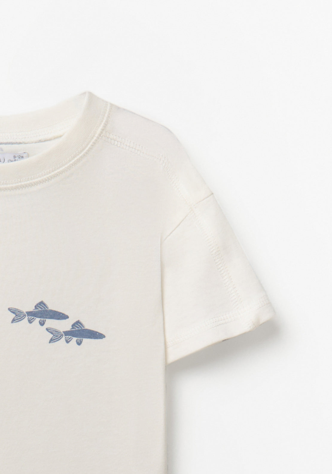 Fish Print T-Shirt - White