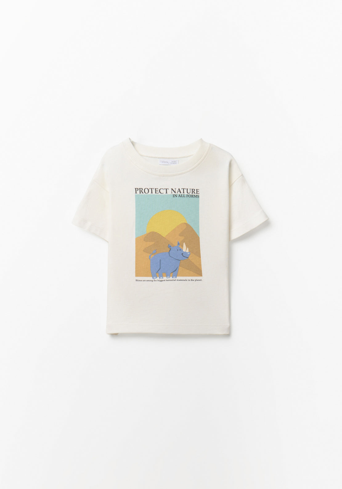 Rhino Print T-Shirt - White