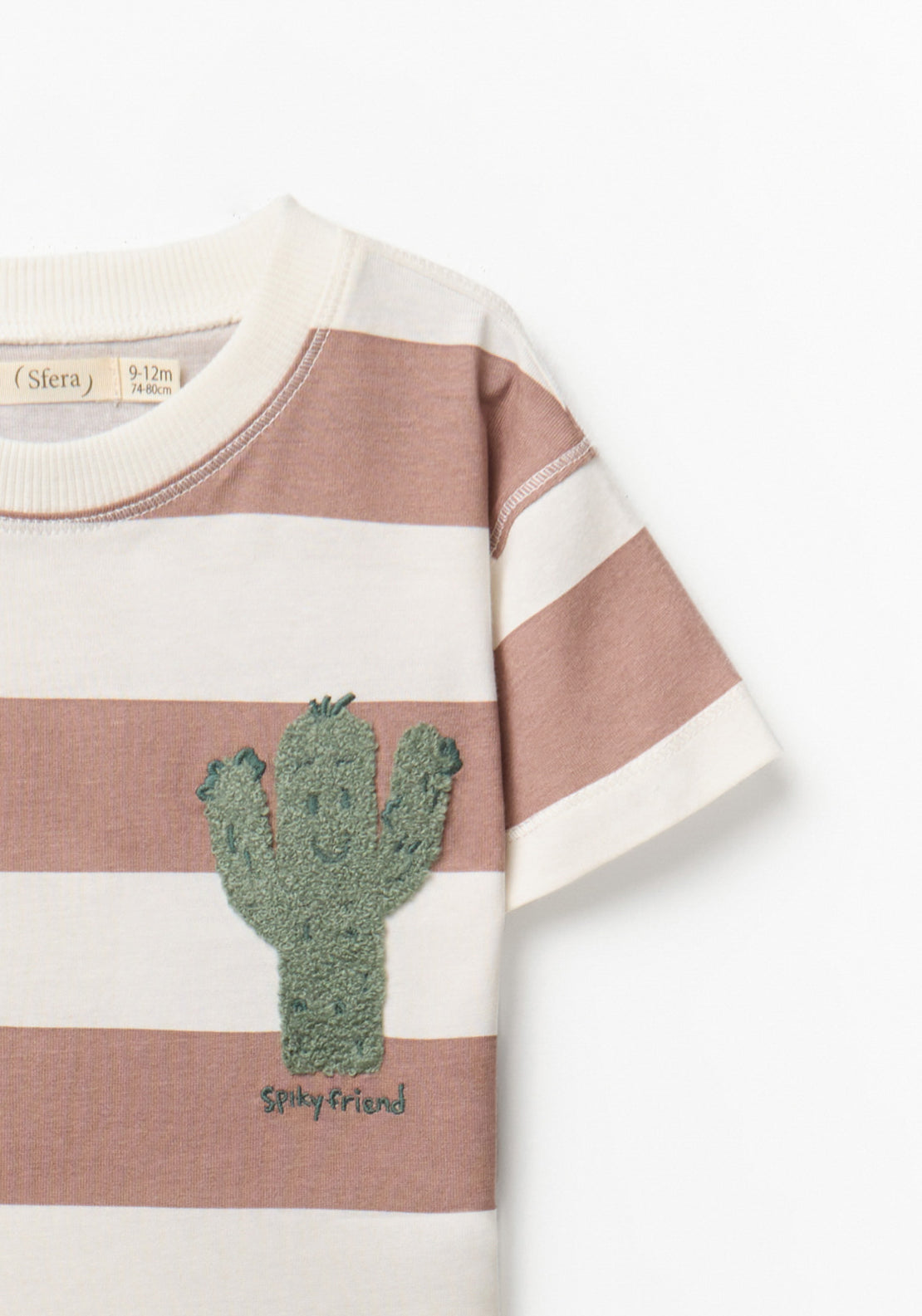 Cactus Striped T-Shirt - Red