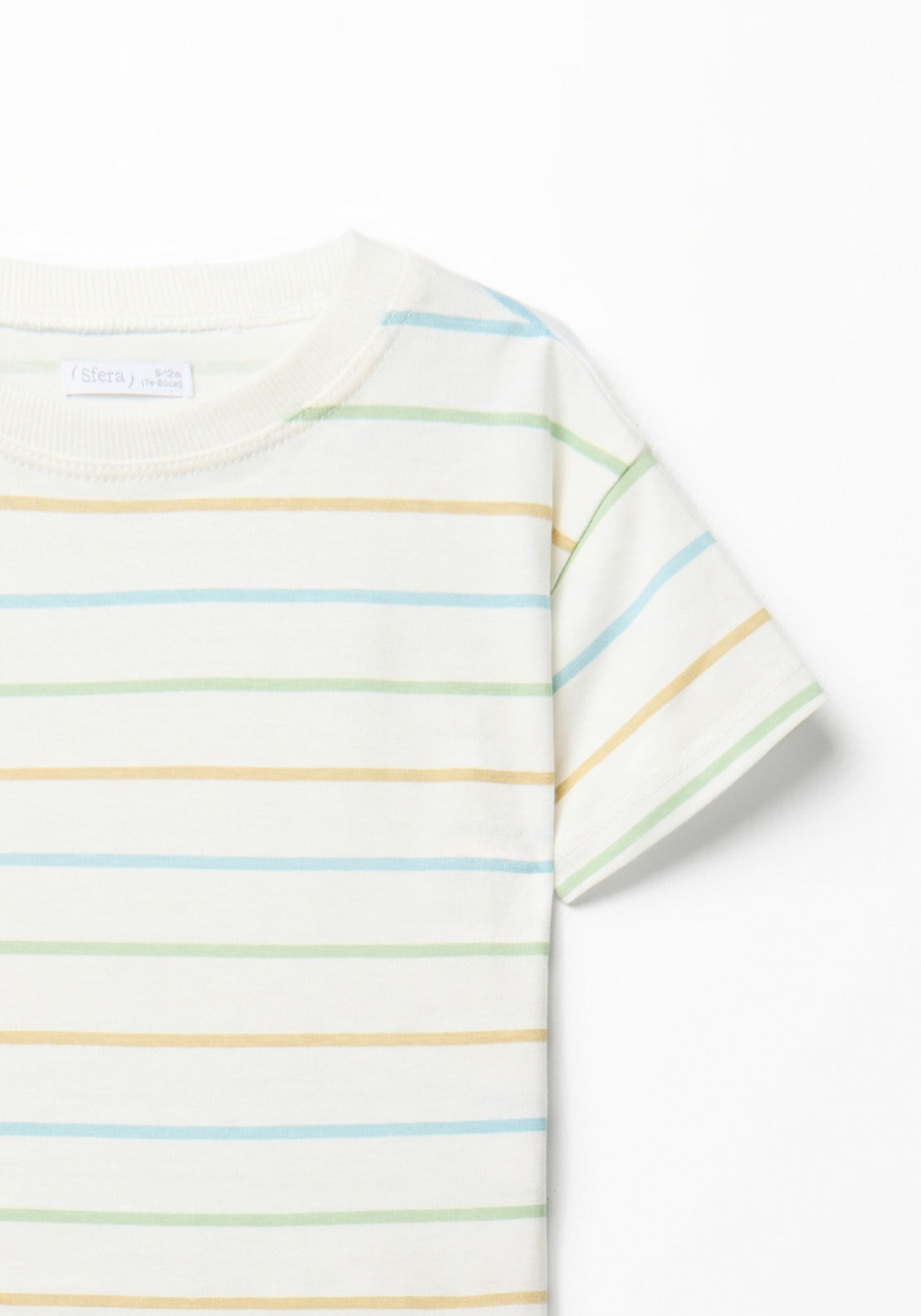 Tricolour Striped T-Shirt - Green