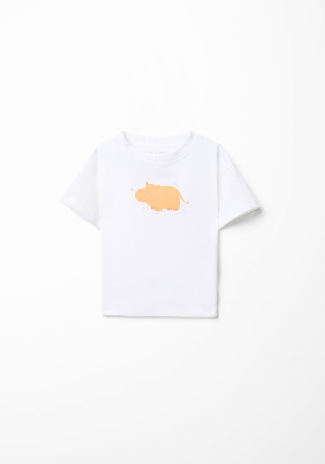 Printed Hippo T-Shirt - White