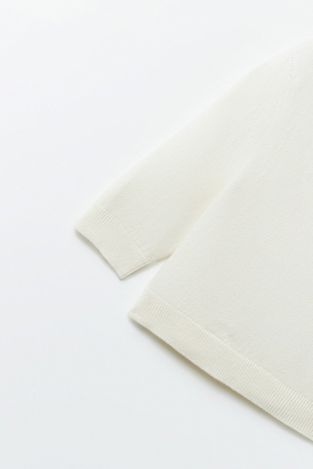 Sfera Plain basic sweater - Ecru 4 Shaws Department Stores