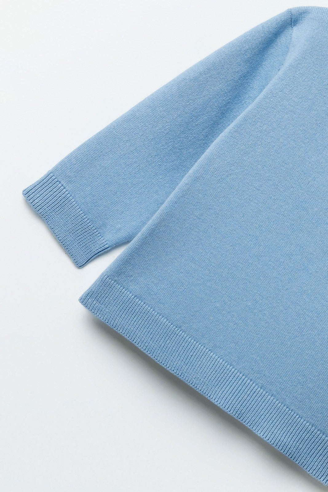 Sfera Plain basic sweater - Blue 7 Shaws Department Stores