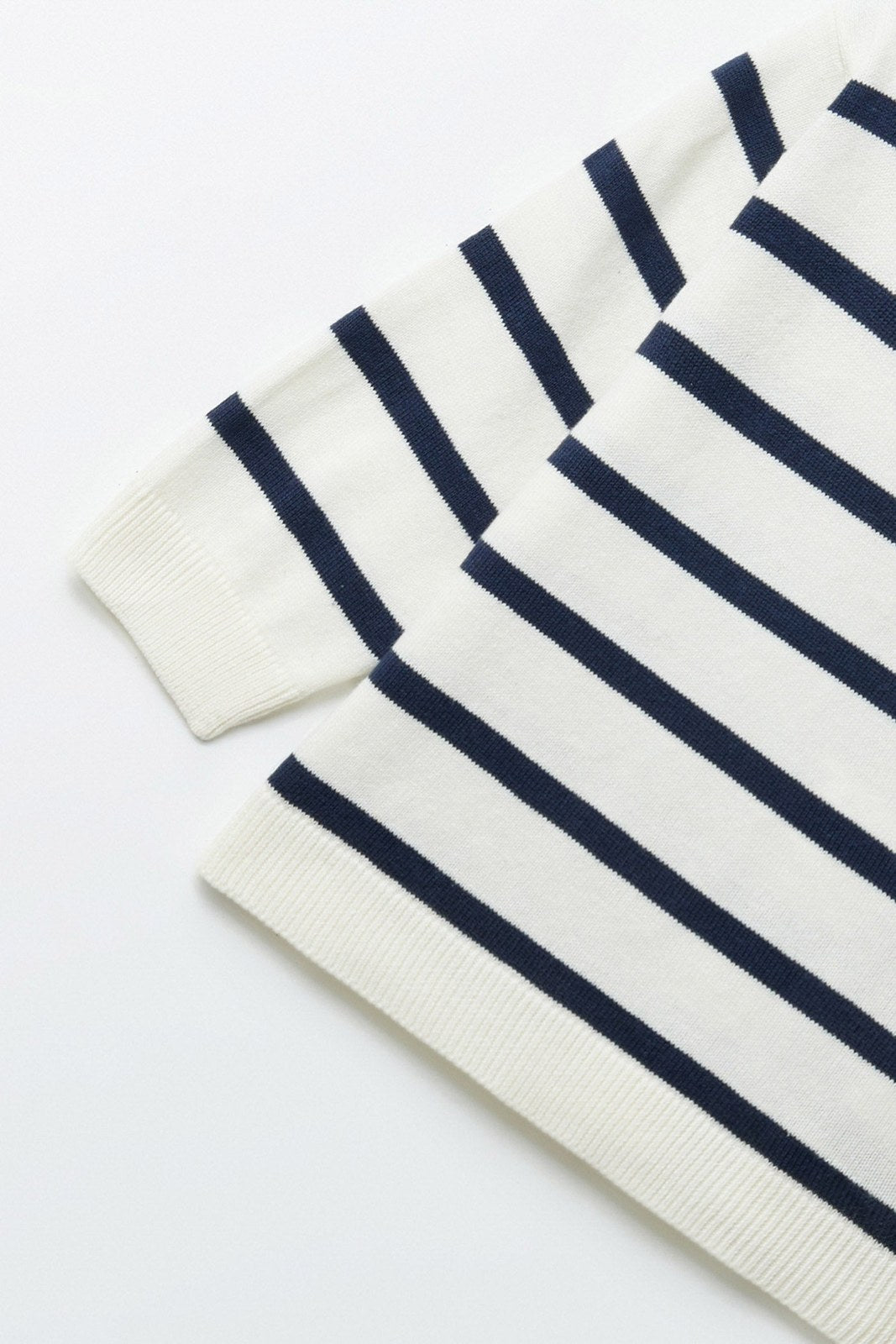 Sfera Stripes basic sweater - Navy 3 Shaws Department Stores