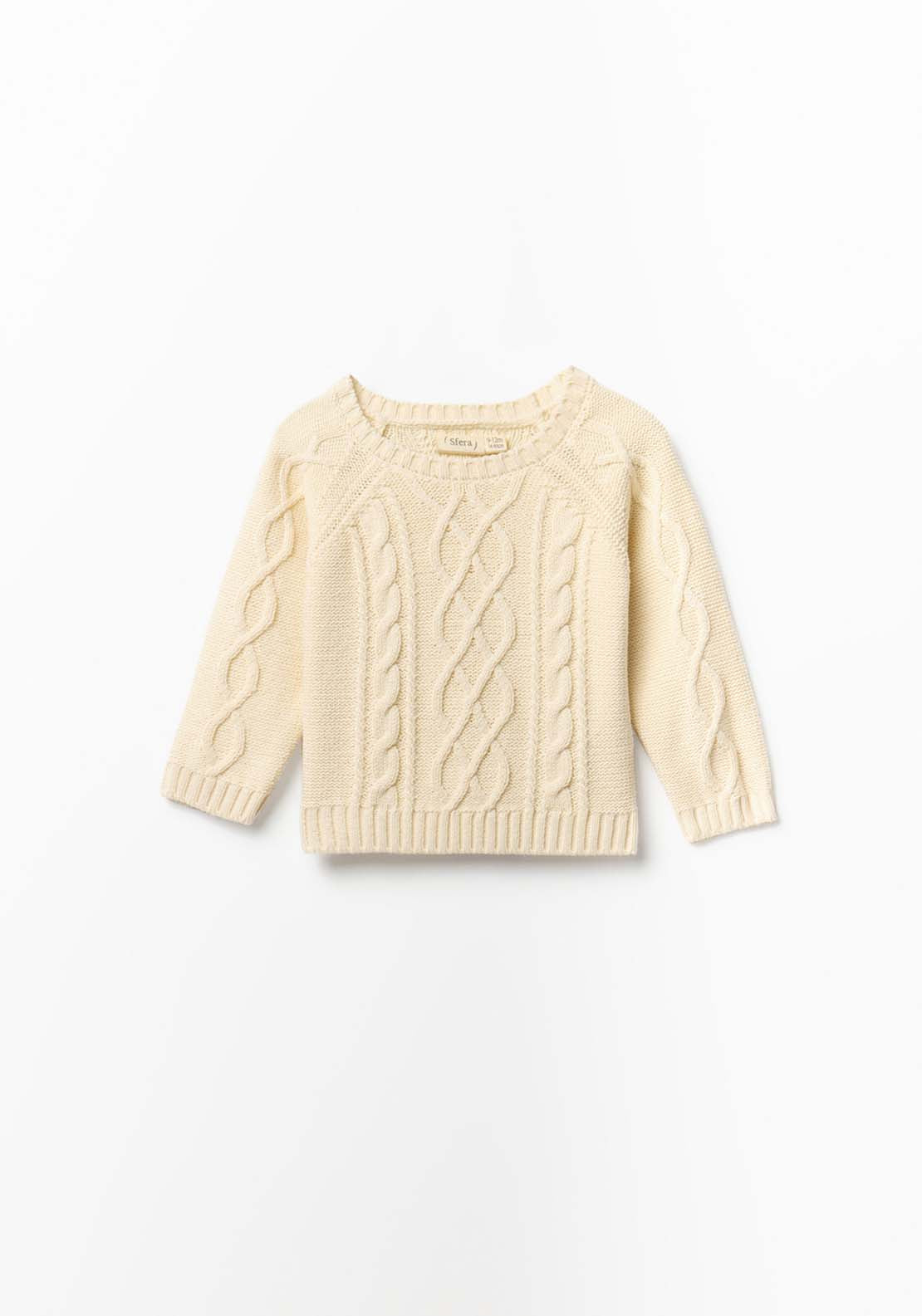 Cable Knit Sweater - Cream