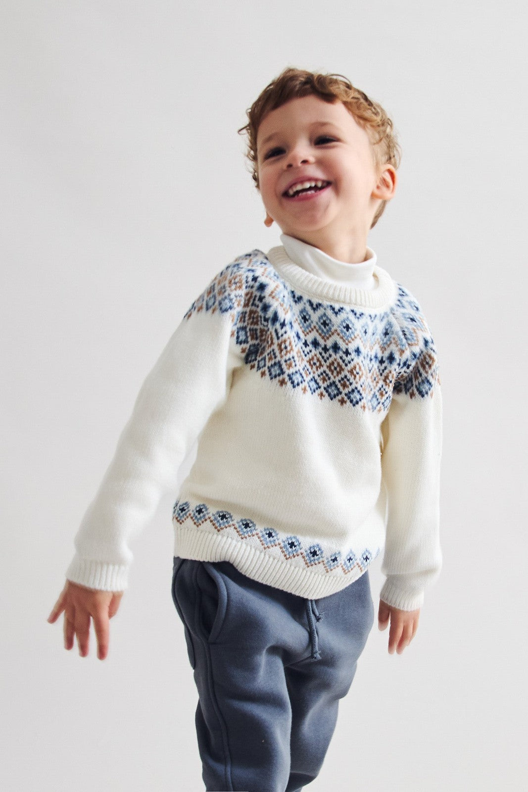 Jacquard Sweater - Cream