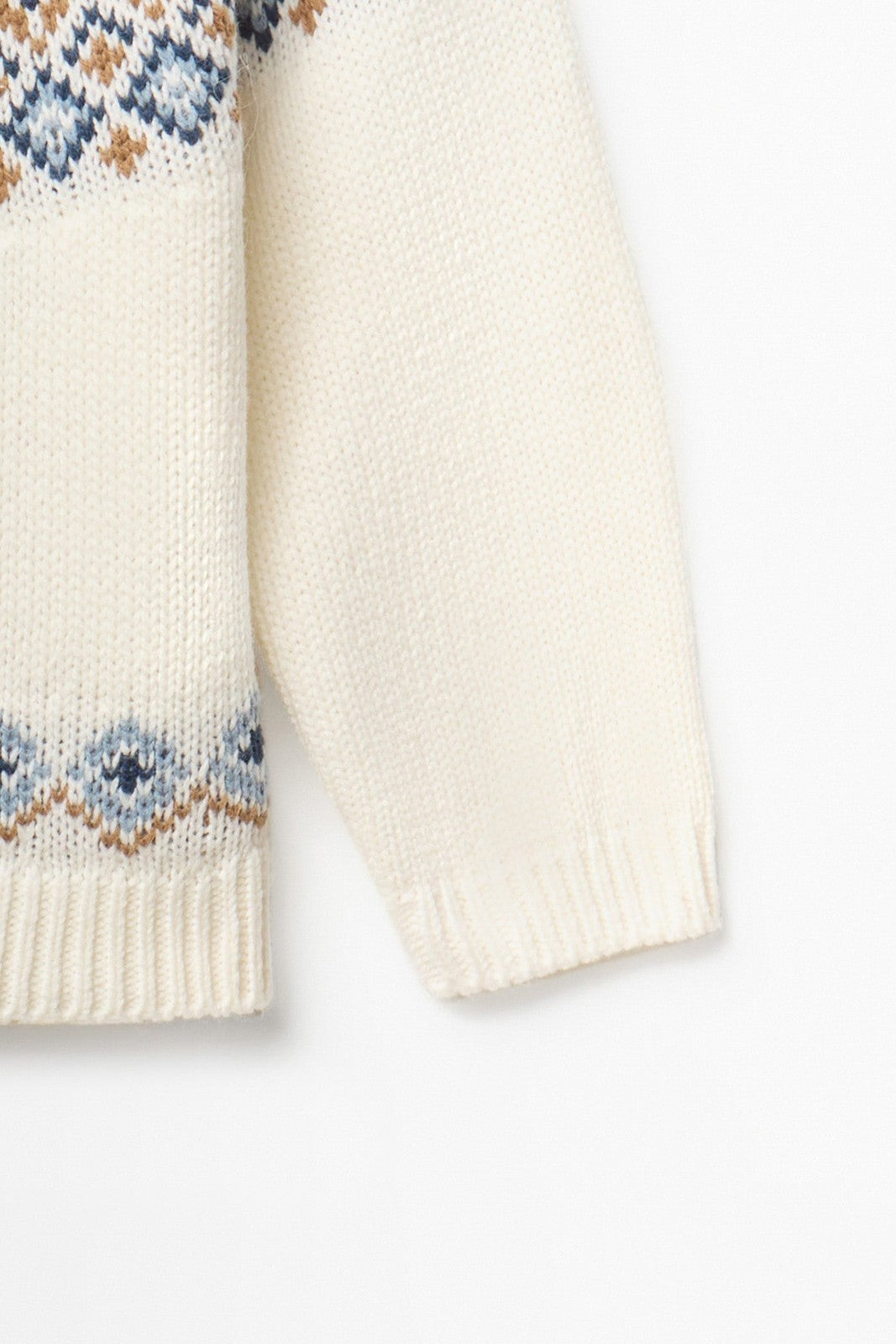 Jacquard Sweater - Cream